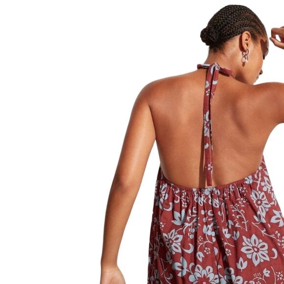 Vacation Brise Maxi Dress Oceania Floral Print Halter NWT US sz 6 / M Summer - Picture 4 of 10